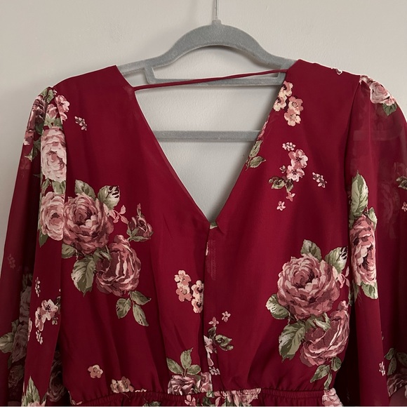 Maroon Floral Rue 21 Romper - Picture 7 of 7